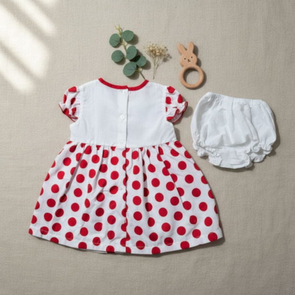 New Baby Girl Dress Set with matching headband size 6 to 9 months - Picture 3 of 3